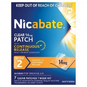 Nicabate CQ Clear Patches 14mg 7 Patches