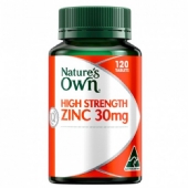 Natures Own High Strength Zinc 30mg 120 Tablets