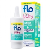 Flo Baby Saline + Nasal Drops 15ml