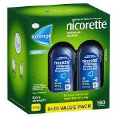 Nicorette Cooldrops Lozenges Extra Strength Icy Mint 4mg 160 