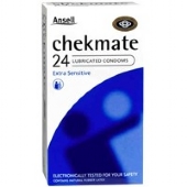 Ansell Chekmate 24 Lubricated Condoms