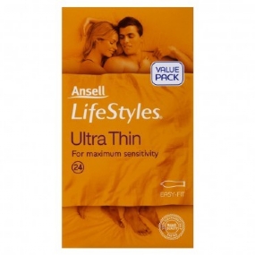 Ansell Condoms Lifestyles Ultra Thin X 24
