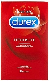 Durex Fetherlite Ultra Thin Feel Condoms Extra Sensitive 30 Pack