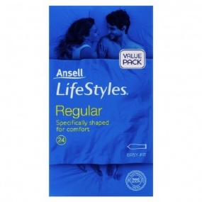 Ansell Condoms Lifestyles Regular X 24