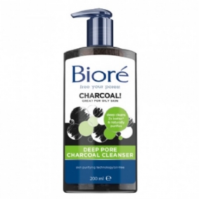 Biore Deep Pore Charcoal Cleanser 200 mL