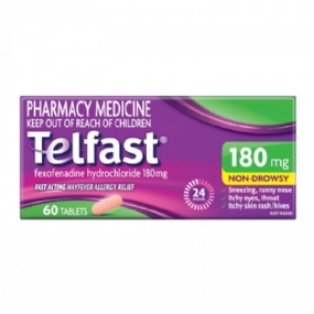 Telfast 180mg 60 Tablets