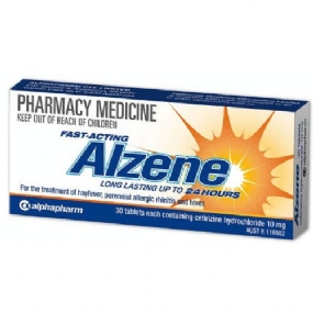 Alzene 10mg Tab X 30 (Generic for ZYRTEC)
