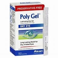 Alcon Poly Gel Lubricating Eye Gel X 30 Single Use