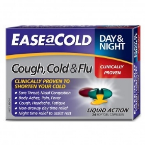 Ease a Cold Cough Cold & Flu Day & Night 24 Capsules