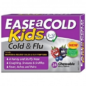Ease a Cold & Flu Kids Berry 24 Chewable Tablets