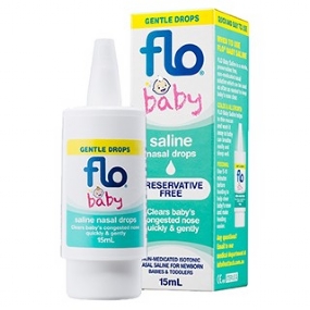 Flo Baby Saline + Nasal Drops 15ml