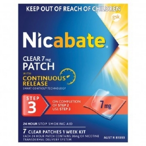 Nicabate CQ Clear Patches 7mg 7 Patches