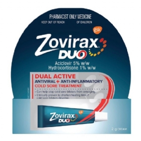 Zovirax Duo Cold Sore Cream Tube 2g