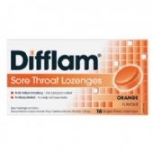 Difflam 16 Lozenges Orange