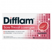 Difflam 16 Lozenges Raspberry