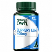 Nature's Own Slippery Elm 400mg 60 Capsules